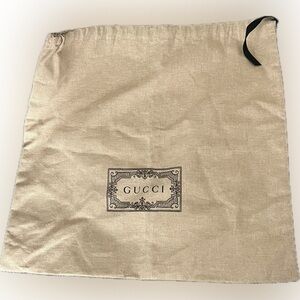 Gucci Tan Storage Bag with Black Logo